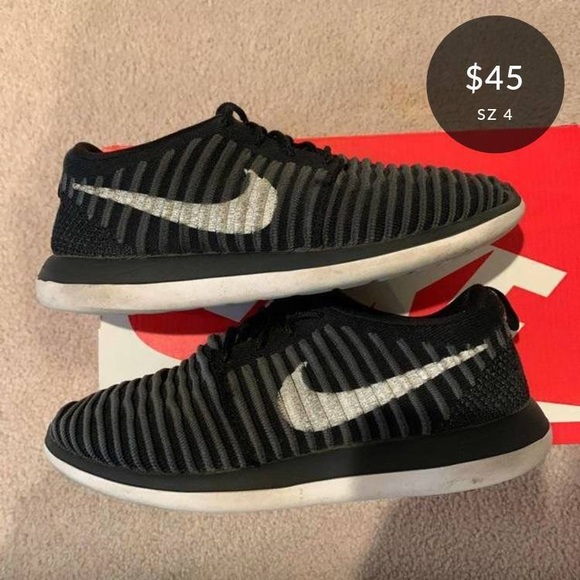 roshe 2 flyknit black
